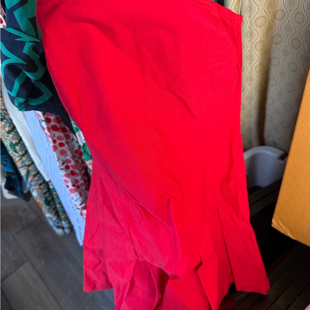 Elegant Red Women's strapless top